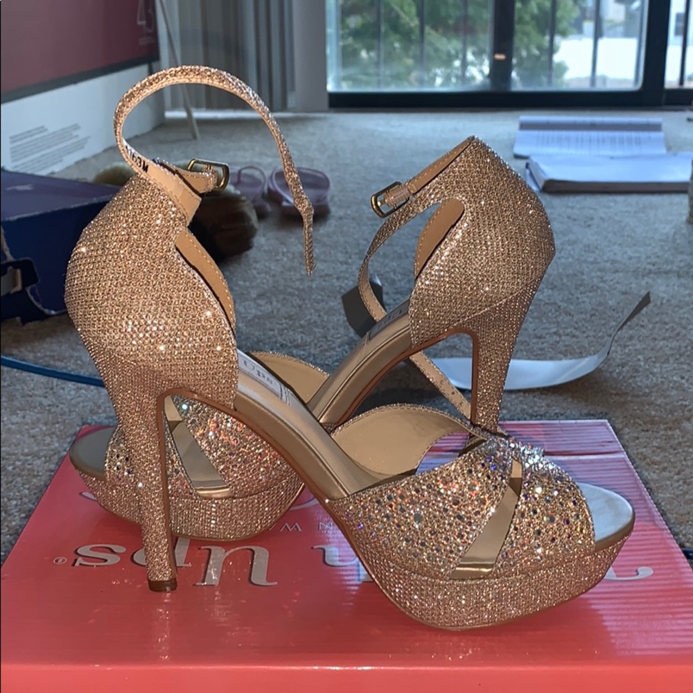 Sparkly high heels